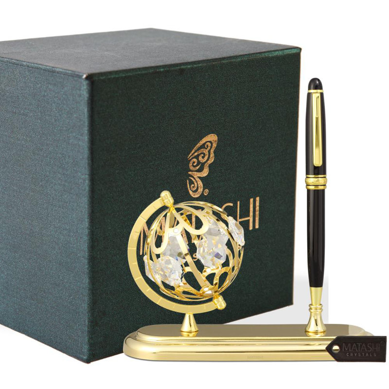 Metal Pen Holder, Gold