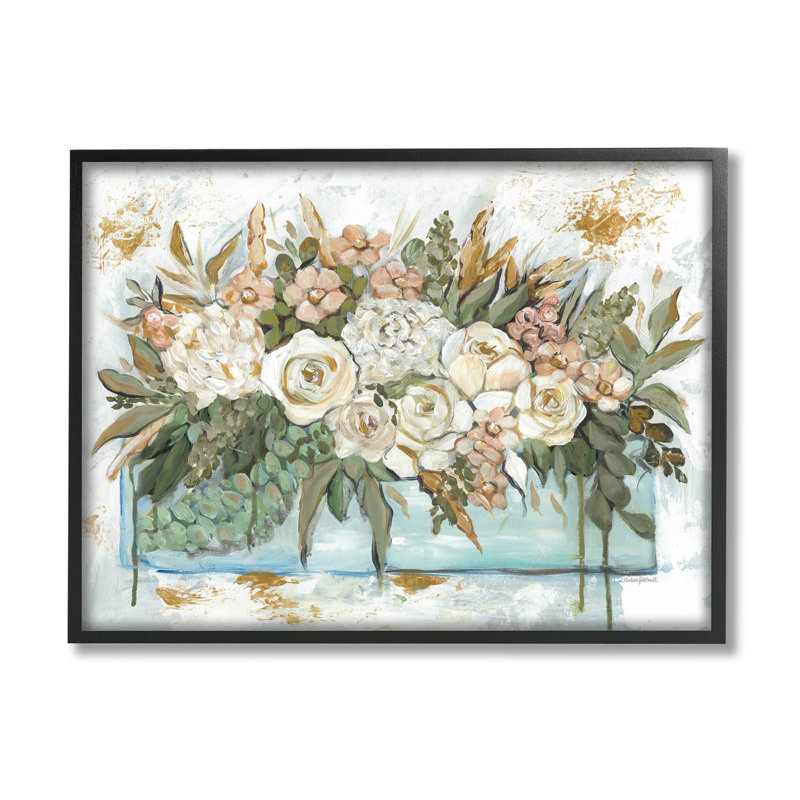 «Country Country», ensemble de pots à fleurs, estampe numérique par Mackenzie Kissell, H 24 po x l 30 po x P 1,5 po