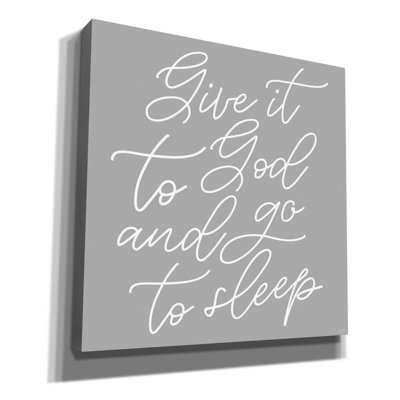 Epic Graffiti 'Give It To God' By Lux + Me, Canvas " Give It To God " by Lux + Me