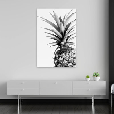 Pineapple (Bw) - Floral, Still Life Photography Cuisine Fruit Pineapples Art