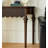 38.58" Walnut color Half Moon Solid Wood Console Table