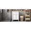 Meuble-lavabo de salle de bain avec tiroir basculant et portes à fermeture douce, armoire de rangement de salle de bain avec lavabo-802687975