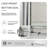 32-34 in.W x 72 in.H Bifold Frameless Glass Shower Door, Folding Frameless Shower Door-72034503