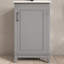Meuble-lavabo simple 20 po avec comptoir en céramique-88758396
