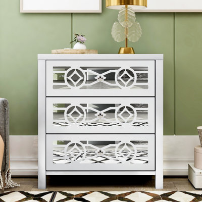 Armoire d'appoint en bois massif Ajiah