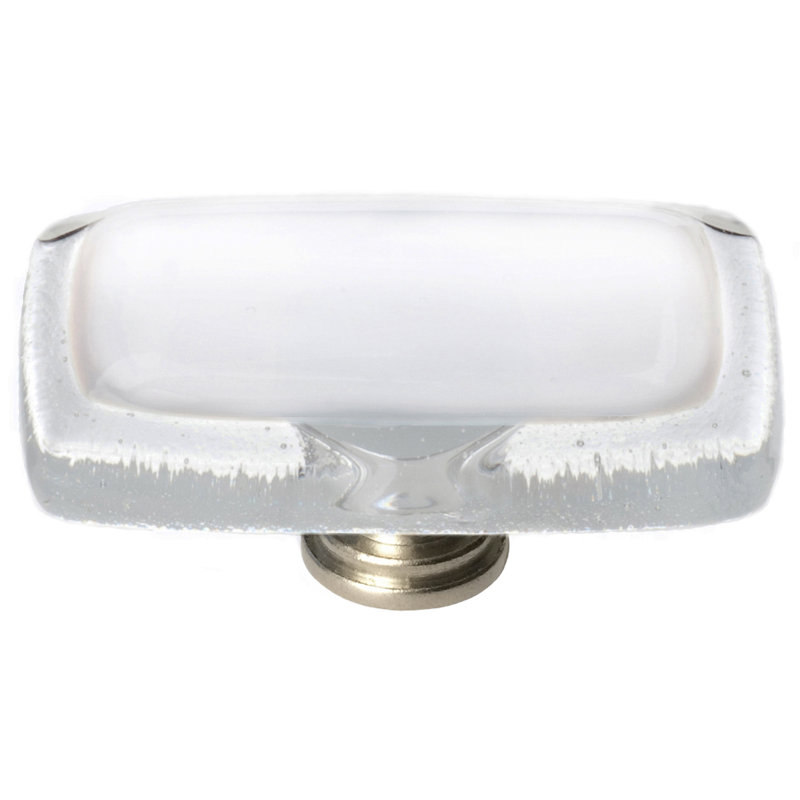 Reflective Rectangular Knob, Oil Rubbed Bronze, White