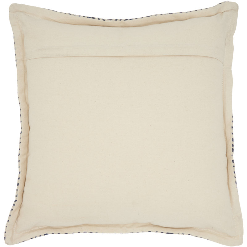 Arielle Square Pillow Cover & Insert, Indigo Chevron, 20'' H x 20'' W