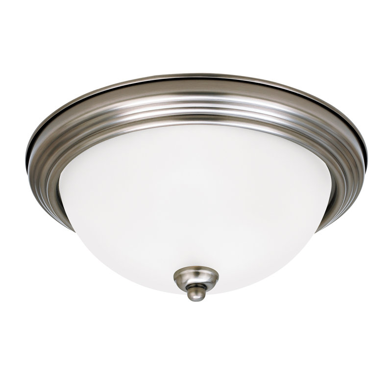 Geary Three Light Ceiling Flush Mount from Generation Lighting , No, Midnight Black