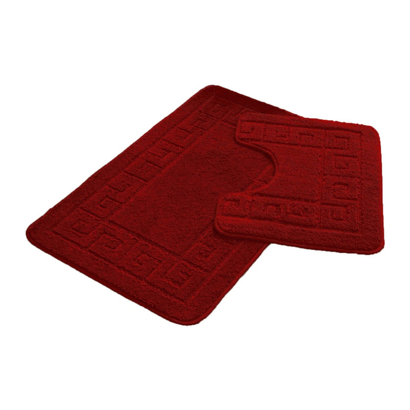 Memory Foam Non-Slip Contour Mat, Red