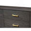 Commode de rangement contemporaine 1pc avec poignée en métal