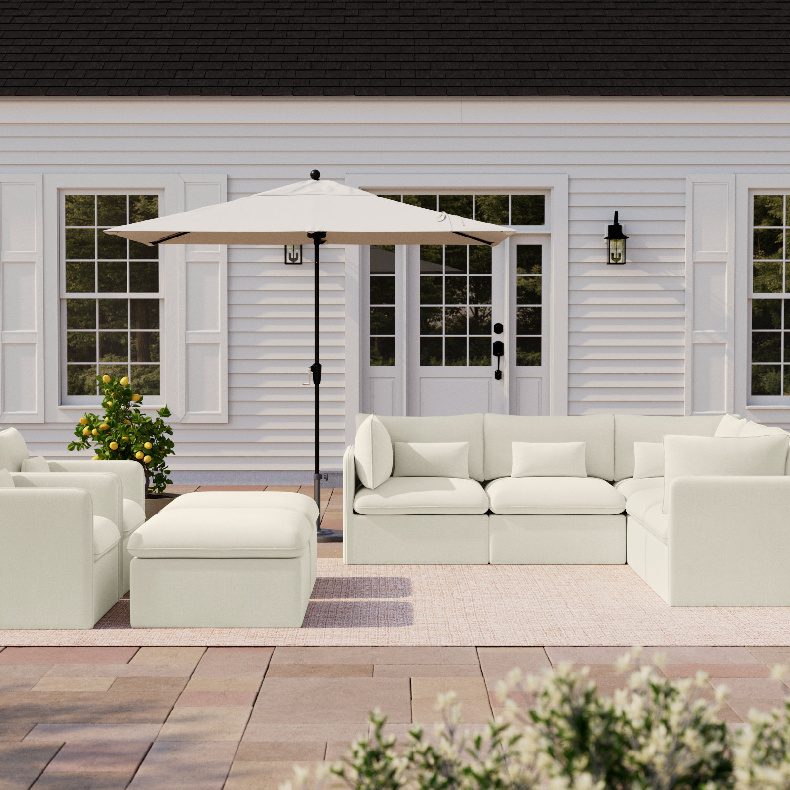 Valliere 9pc Multi-Chair Seating Group