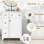 Bathroom Vanity 24". Ceramic Sink. Ample Storage. 2 Drawers, 1 Door. & Wood. White. Easy Assembly 24-Inch Vanity. Storage Space. White Finish. To Assemble-121099990