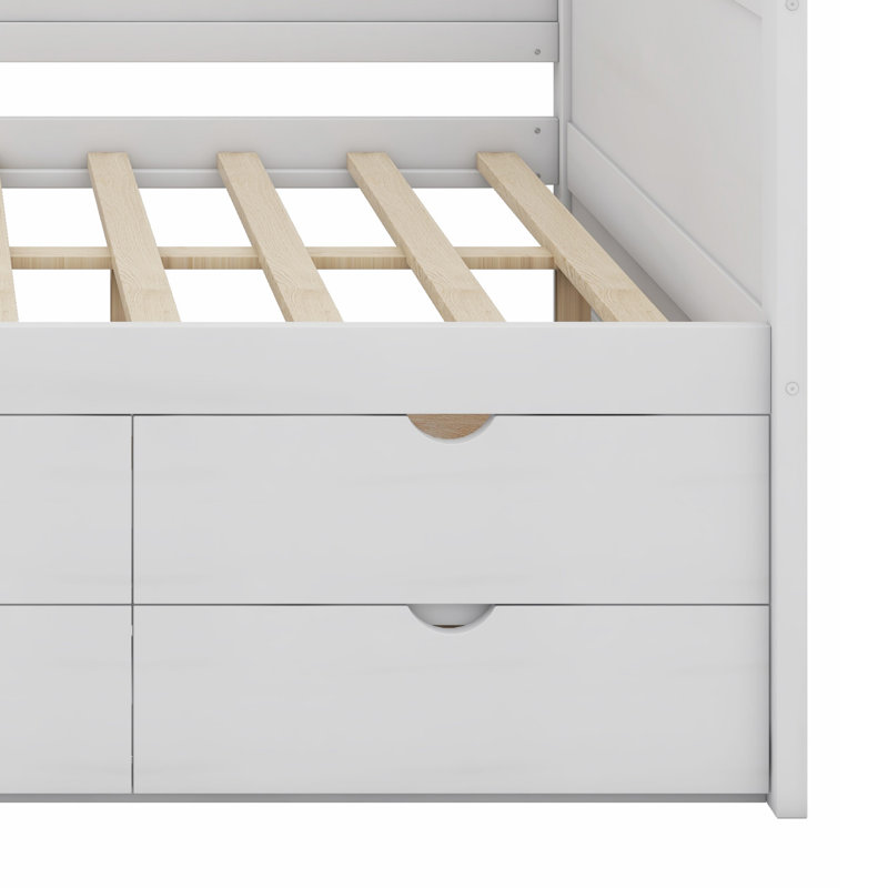 Nickelous Daybed, White,  Full / Double