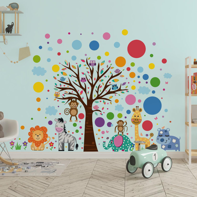 Cat and Dog Wall Decals Stickers for Nursery and Kids Room Wall