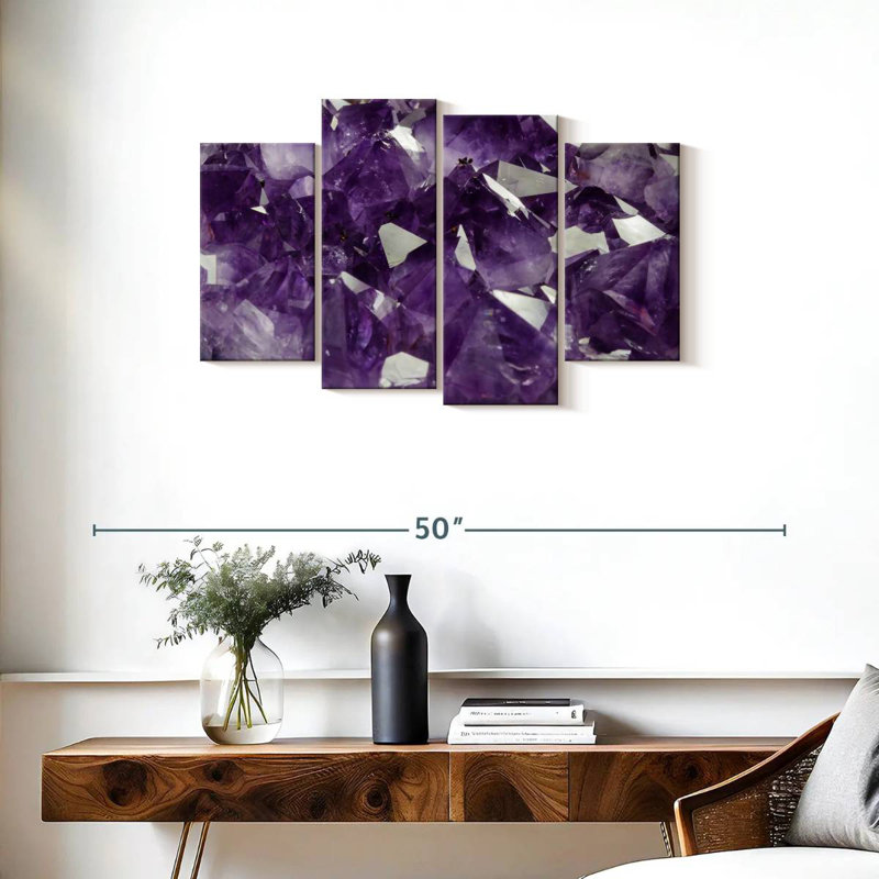 Cristal améthyste mauve Alvord, H 22 po x l 36 po