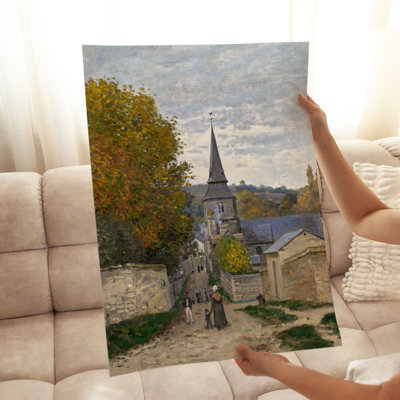 «Architecture and Buildings Claude Monet - Street in Sainte-Adresse», reproduction d'art classique sans cadre