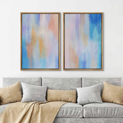 " Green Mountain Hillest Landscape " 2 - Pieces on Canvas