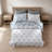 3-Piece King/Cal King Quilt Mini Set,Blue