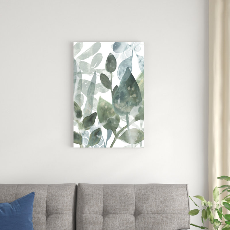 Feuilles aquatiques I, H 30 po x l 20 po x P 1,25 po