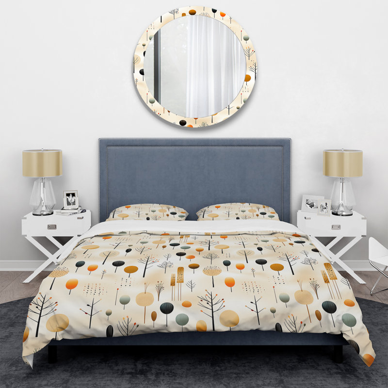Ensemble de housse de couette Minimalisme, Housse de couette simple + 1 taie décorative stan