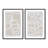 " Greige Simple Abstract, Set Of 2 " by Line2Form 2 - Pieces-899923040-899923067