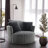 Diala 360-Degree Swivel Oversized Round Chair-996818594