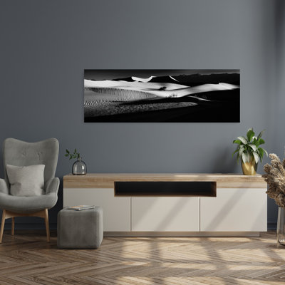 «Desert Sand Shadows», art dramatique minimaliste, paysage paisible, nature