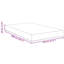 Vidaxl Bed Mattress With Mattress Cream Fabric-117669121
