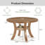 Round Solid Wood Dining Table