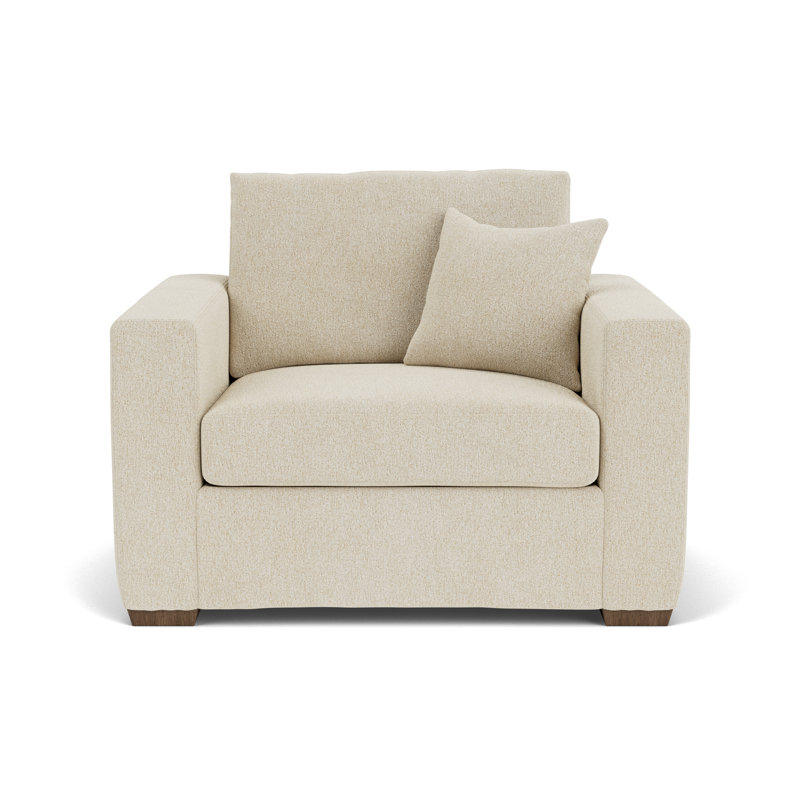 Chair And A Half, White Polypropylene/Olefin