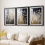 FLORAL Series CDX III - Impression sur mesure encadrée de qualité supérieure - 3 pièces-2113848803-2113848800