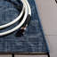 Tapis bleu marine / beige en polypropylène / polyester / latex tissé à la machine Lanza-257442676