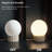 6.9'' Dimmable Opal Glass Globe Table Lamp with Off White Resin Base and E12 Lamp Holder, cULus Certified for Bedroom Nightstands, Living Room Side Tables, Home Offices, Entryways, Hotel Rooms or Café Ambient Lighting-359575307