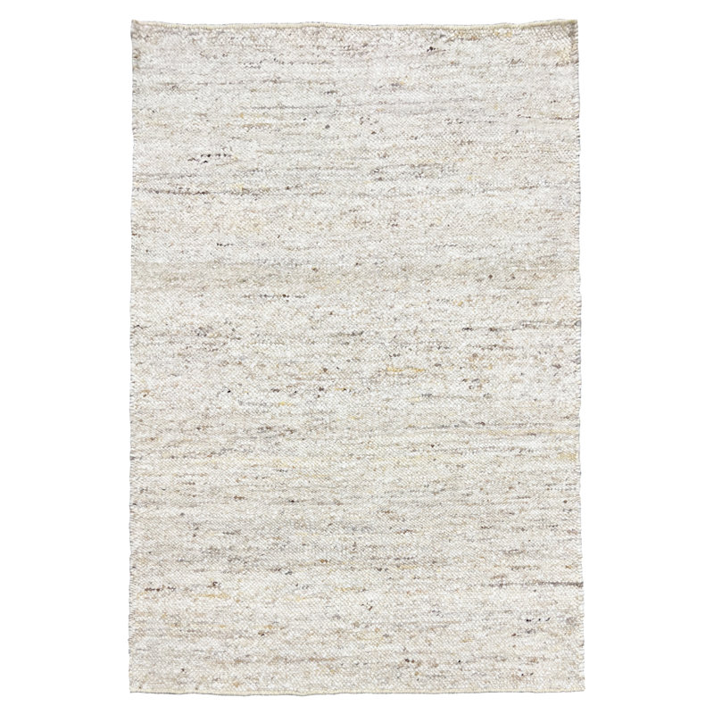 Tapis rond en laine brute noué à la main 12 x 12 po, Rectangulaire 3 pi x 5 pi
