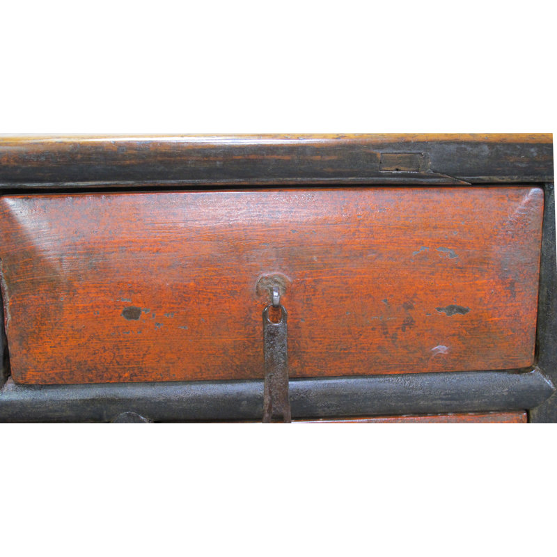 Antique Chinese 72" Long Apothecary Cabinet