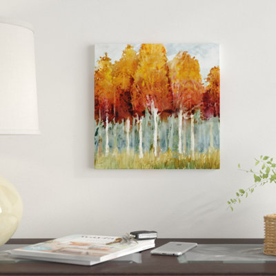 « bouleau i », reproduction sur toile