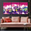 Ensemble de 3 pièces de fleurs de lotus sur toile-871130653