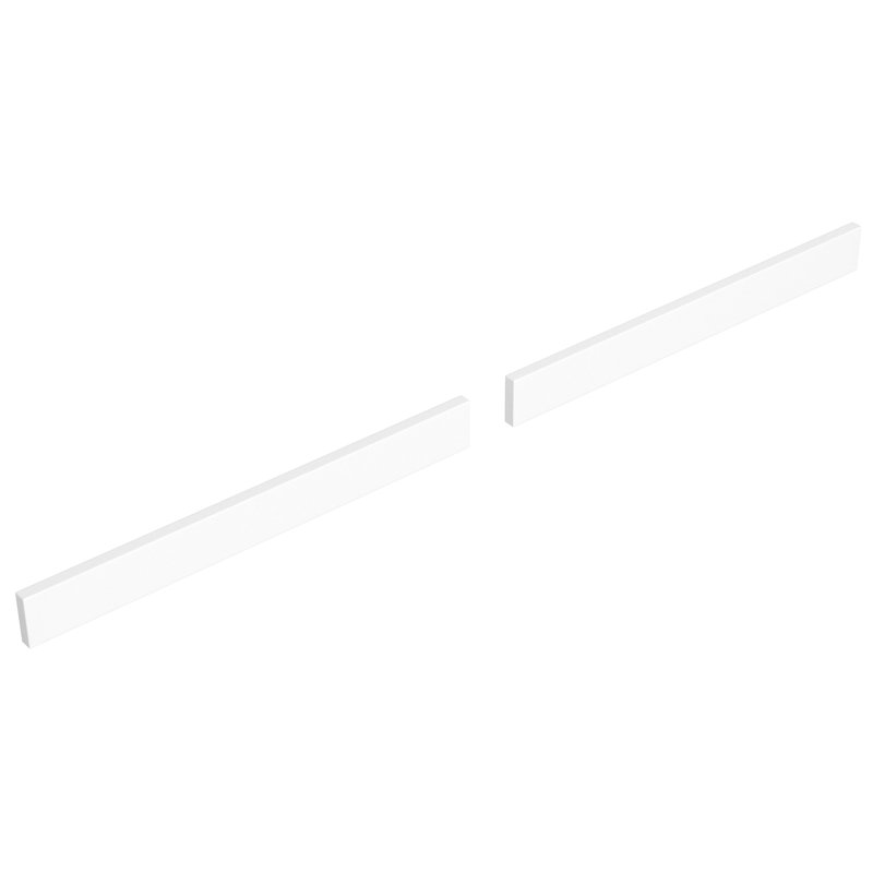 Dosseret de remplacement de 54 pouces en marbre de culture, Blanc