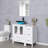  36" Single Bathroom Vanity Set with Vessel Sink, Manufactured Wood Top, Faucet, Drain-1775164746-1775164747