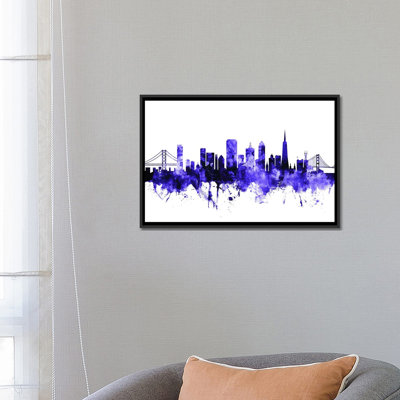 « san francisco, californie horizon ii » par michael tompsett, reproduction d’impression sur toile tendue