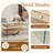 Versatile Double-Layered Rectangular Coffee Table for Various Settings
