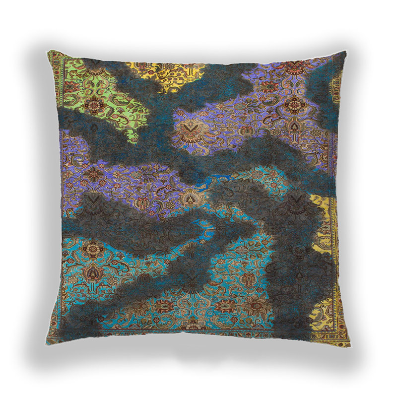 Coussin Abstract 1284, Microsuède
