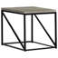 Table de bout carrée en bois d'ingénierie Lylie gris Sonoma