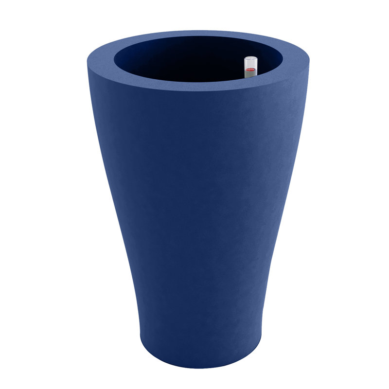Curvada Resin Pot Planter, 39.25" H x 21.75" W x 21.75" D, Steel