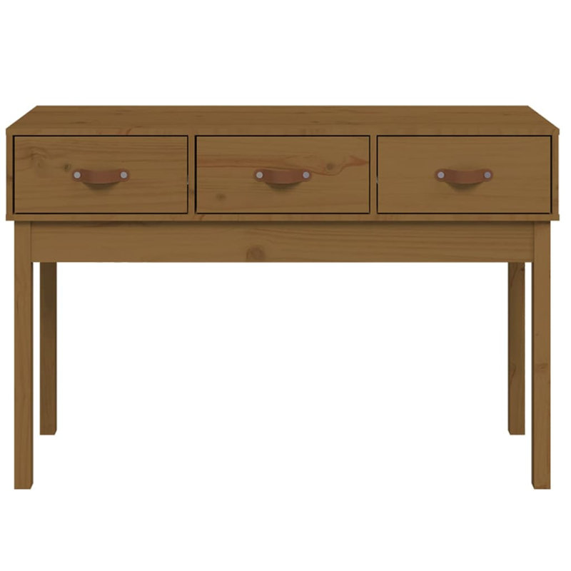 Kaeli Solid Wood Console Table, Honey Brown, 75 cm H x 114 cm W x 40 cm D
