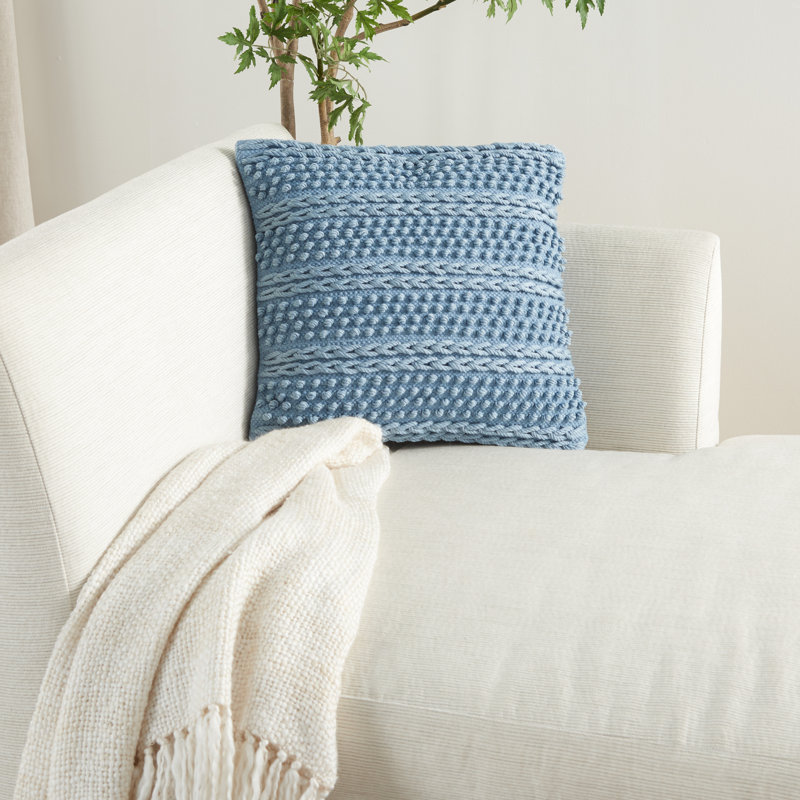 Housse de coussin Anastasia, Bleu océan