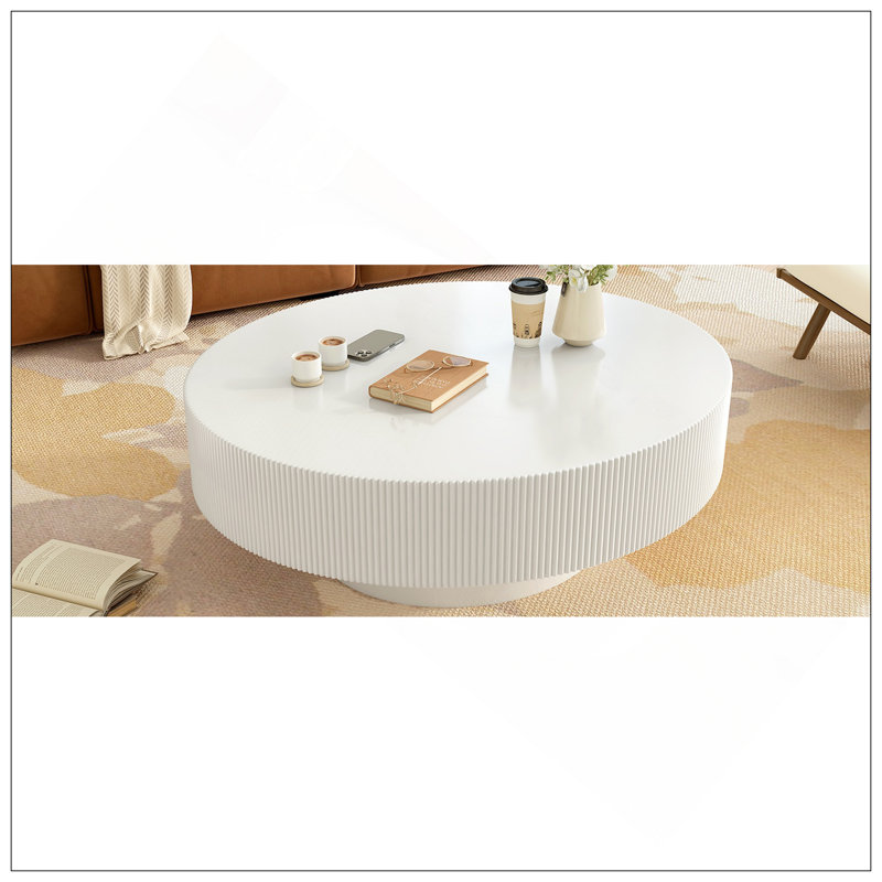 Table basse ronde minimaliste polyvalente pour divers espaces de vie