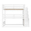 Triple lit superposé avec escalier de rangement et conception séparée-1400563656