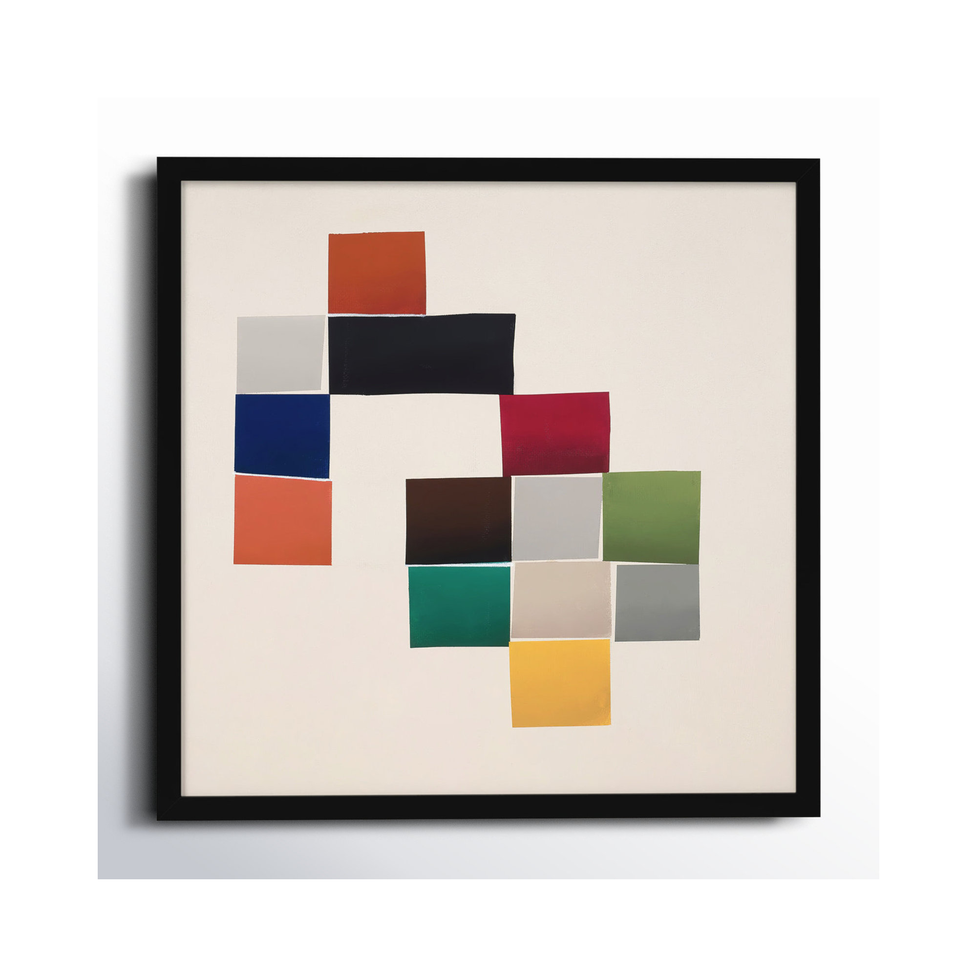 Jewels 3 by Lee Lessem, 16" W x 16" H, Black Framed