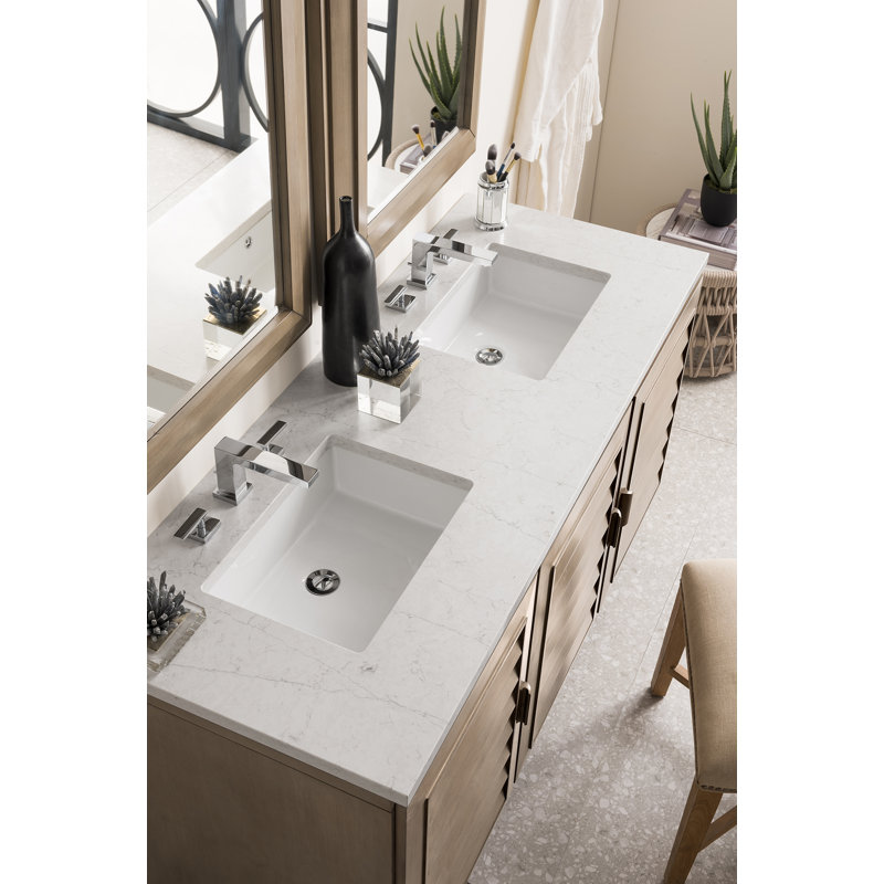 Portland 60'' W Double Vanity, Eternal Jasmine Pearl